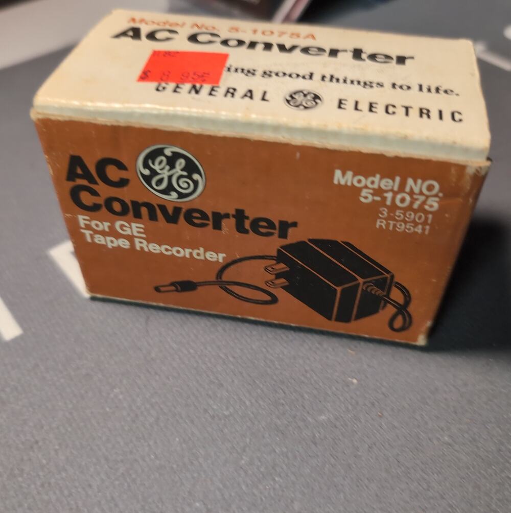 Vintage General Electric AC Converter Model 3-5901 (RT9541) For GE Tape Recorder